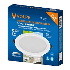 Встраиваемый светодиодный светильник Volpe ULM-Q237 12W/4000K WHITE UL-00013161 1