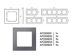 Рамка AMBRELLA VOLT AF220654 3