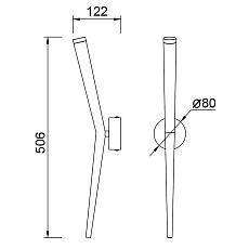 Настенный светильник Mantra Boomerang 9236 2