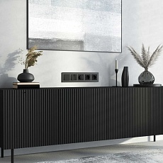 Рамка Werkel Senso на 5 постов черный стекло soft-touch W0053108 4690389214288 2