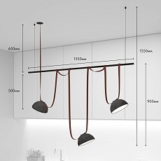 Комплект ременной трековой системы Denkirs Belty Set DK55SET05-01-BR 1