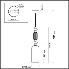 Подвесной светильник Odeon Light Classic Candy 4861/1D 5