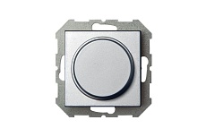 Диммер поворотно-нажимной Liregus Epsilon серебро 28-1814 3