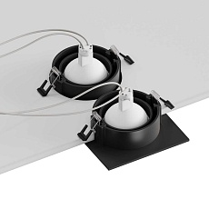 Встраиваемый светильник Hesby Lighting Hesby Atlas IP20,10Вт, GU5.3, черный HSBL_0117 4