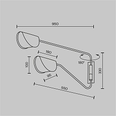 Бра Maytoni Mollis MOD126WL-02B 1