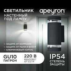Уличный настенный светильник Apeyron Point 11-132 5