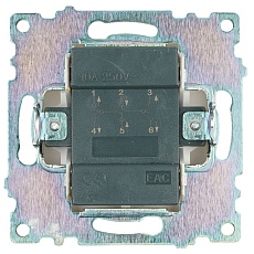 Переключатель двухклавишный Stekker Катрин GLS10-7107-01 белый 49166 1