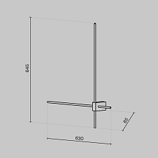 Настенный светильник Maytoni Technical Pars C070WL-L12GB3K 1