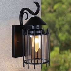 Уличный настенный светильник Reluce 08284-9.2-001U BK RLOS 2