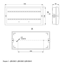 Аварийный светодиодный светильник IEK ДПА 5042-1