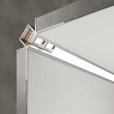 Профиль встраиваемый угловой алюминиевый с рассеивателем Elektrostandard внутренний угол LL-2-ALP014 a053634