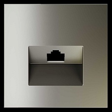 Накладка для розетки компьютерной RJ45 кат.6, S70 (шелк) Voltum VLS001304 1