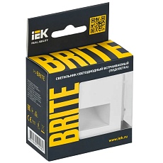 Встраиваемая светодиодная подсветка IEK Brite ПЛ20-БрБ белая BR-FL20-K01 1