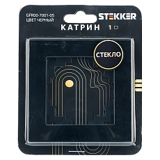 Рамка 1-постовая Stekker Катрин черный GFR00-7001-05 39518 3