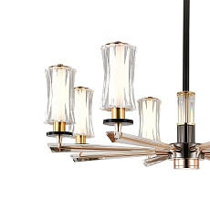 Подвесная светодиодная люстра Indigo Grandioso 13038/8R Black V000186L 1