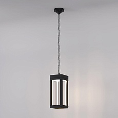 Уличный подвесной светодиодный светильник Elektrostandard Frame 1528 Techno Led черный a051857 1