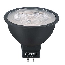 Лампа General GLDEN-MR16-DIF-7-230-GU5.3-2700 Черная Dif 30
