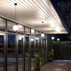 Уличный подвесной светильник Elektrostandard Sfera 35158/H черный 4690389187902 1