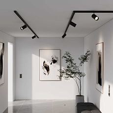 Коннектор угловой для шинопровода Elektrostandard Slim Magnetic 85135/00 черный a065259 3