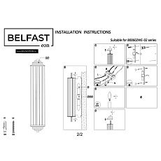 Настенный светильник Belfast Pennington 602W-2 BR 1