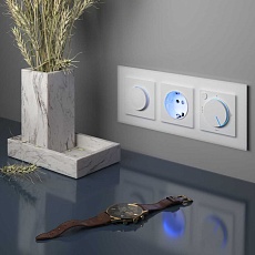 Диммер с подсветкой Werkel белый W1142101 4690389155260 2