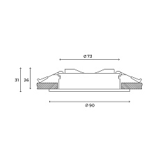 Встраиваемый светильник Hesby Lighting Harstad HSBL_0215 1