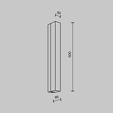 Настенный светодиодный светильник Modelux Modestyle MS.102.500 AB 1