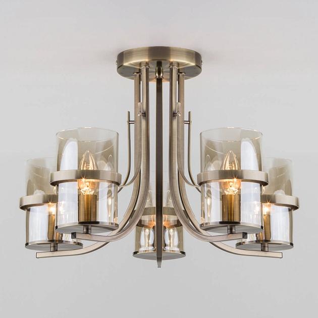 Потолочная люстра Eurosvet 60085/5 античная бронза Фото № 1