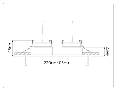 Встраиваемый светильник Ambrella light TECHNO SPOT TN51920 3