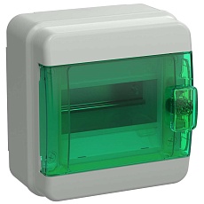 TEKFOR Корпус пластиковый КМПн-6 IP65 зеленая прозрачная дверь IEK TF5-KP72-N-06-65-K03-K06