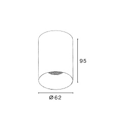 Накладной светодиодный светильник Italline IT02-027 dark silver 3000K 1