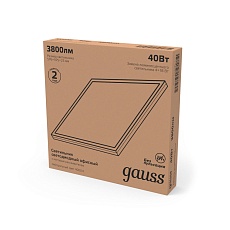 Встраиваемый светодиодный светильник Gauss с равномерной засветкой 842161240 3