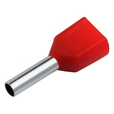 Наконечник-гильза General НГИ2 GNGI-E2-2x0,75-8 Темно-красный, 100 штук