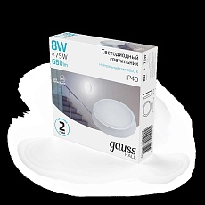 Настенно-потолочный светодиодный светильник Gauss Hall 193411208 3