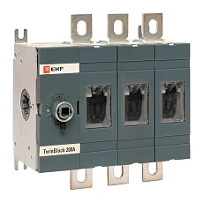 Рубильник 200A 3P без рукоятки управления TwinBlock EKF PROxima tb-s-200-3p