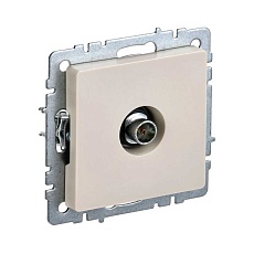 ТВ-розетка оконечная TV IEK Brite бежевая BR-A10-O-K10