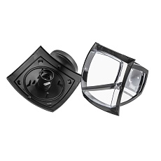 Садово-парковый светильник ЭРА «Дели 2» НБУ 07-40-002 черный 4-гранный настенный IP44 Е27 max 60Вт Б0051186 1