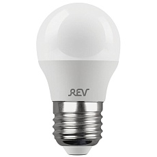 Лампа светодиодная REV G45 Е27 7W 4000K нейтральный белый свет шар 32343 3 1