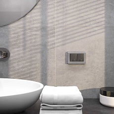 Розетка двойная влагозащищенная с заземлением с защитной крышкой и шторками Werkel графит рифленый W5071206 4690389178139 1