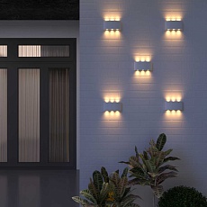 Уличный настенный светодиодный светильник Elektrostandard 1551 Techno LED Twinky Trio a038420 2