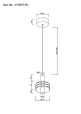 Подвесной светодиодный светильник Moderli Sylv V10877-PL 1
