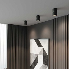 Потолочный светодиодный светильник Elektrostandard Kayo 25049/LED 12W 4000К черный a064729 1