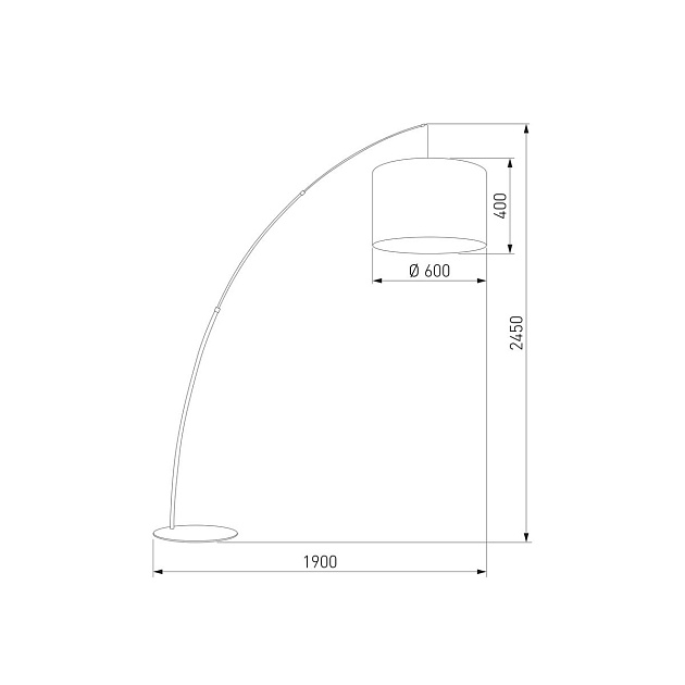 Торшер TK Lighting 5487 Moby Gray изображение 2 Торшер TK Lighting 5487 Moby Gray Фото № 2
