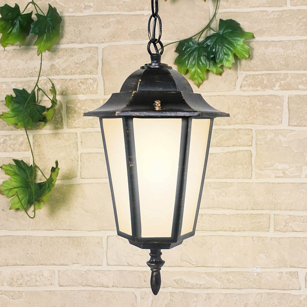 Уличный подвесной светильник Elektrostandard 1004H черное золото a035742 изображение 3 Уличный подвесной светильник Elektrostandard 1004H черное золото a035742 Фото № 3