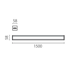 Светильник линейный 60W Trito Lightstar 456607 1