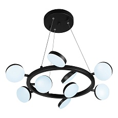 Подвесная светодиодная люстра iLedex Totes FS-016-D9 63W BK 3