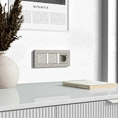 Сенсорный выключатель двухклавишный с подсветкой (дымчатый) W4522014/ a069763 4