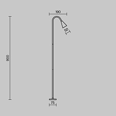Ландшафтный светильник Maytoni Outdoor O531FL-L3B3K1 1