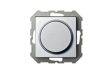 Диммер поворотно-нажимной Liregus Epsilon серебро 28-1813 1