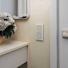 Сенсорный выключатель двухклавишный Werkel с подсветкой шампань W4520011 4690389179587 4